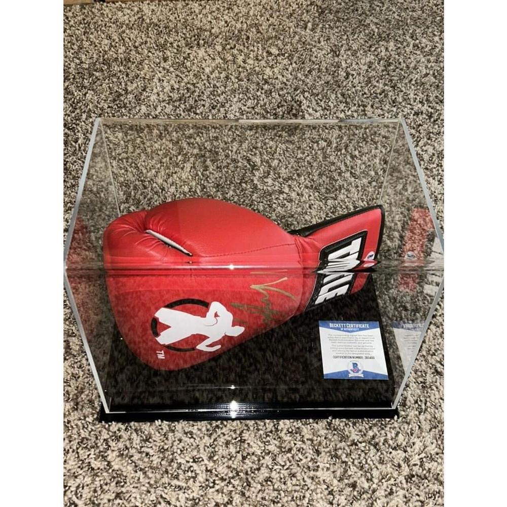 Ryan Garcia signed Title Golden Boy Boxing Glove With Beckett Cert. Of Auth